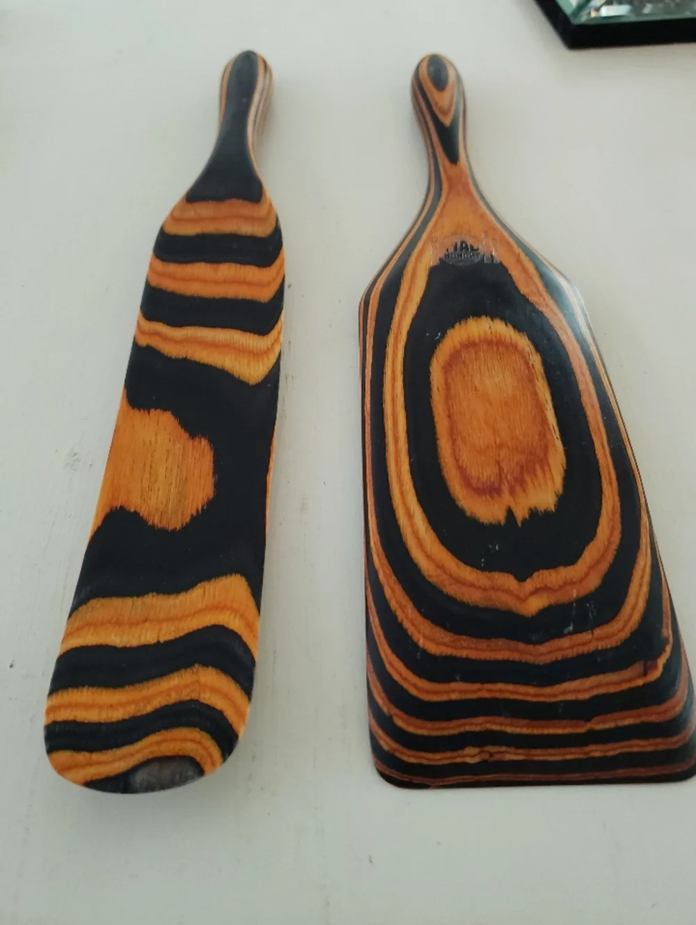 Bamboo Wood Grain Spatulas, Set Of 2, Not Used